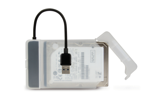 Hamlet Adattatore USB 3.0 5 Gbps per Hard Disk SATA III con Box per Hard Disk senza viti. Permette di collegare un Hard Di