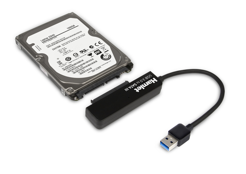 Hamlet Adattatore USB 3.0 5 Gbps per Hard Disk SATA III con Box per Hard Disk senza viti. Permette di collegare un Hard Di