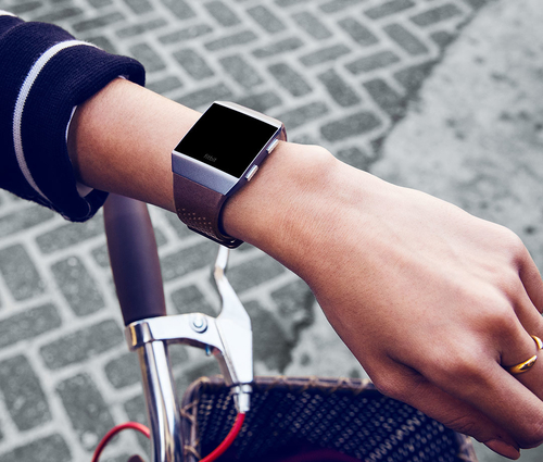 Fitbit Smartwatch Band - Small (S) - Cognac - Leather, Aluminium