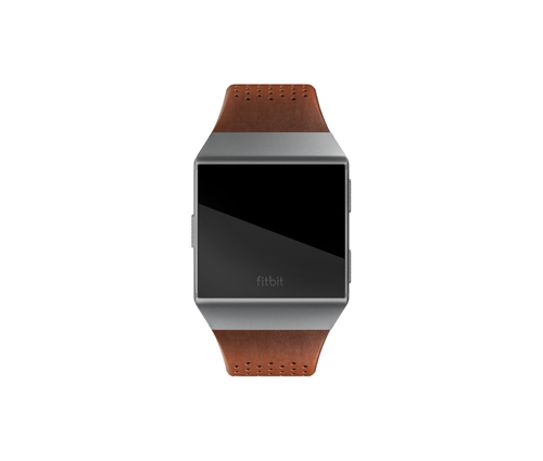 Fitbit Smartwatch Band - Small (S) - Cognac - Leather, Aluminium