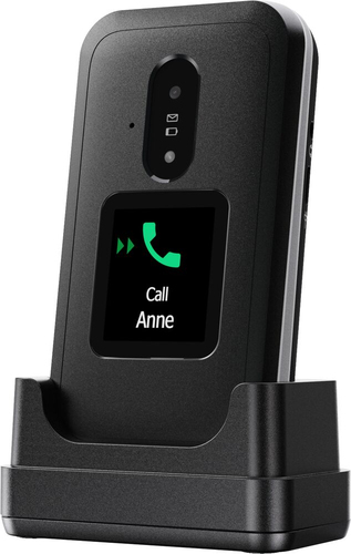 Doro Leva E30 Feature Phone - Flexibler faltbarer Bildschirm - 4G - Schwarz, Weiß - Flip - kein SIM-Lock