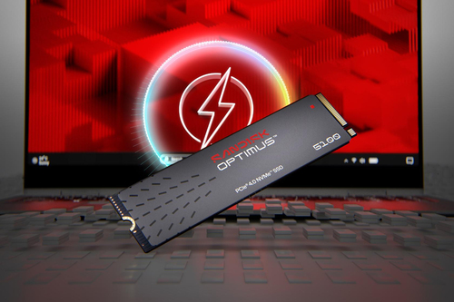 SanDisk Optimus Solid State-Laufwerk - M.2 2280 Intern - 1 TB - PCI Express NVMe (PCI Express NVMe 4.0 x4) - Notebook, Des