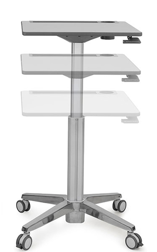 Ergotron LearnFit. Product colour: Silver, Maximum weight capacity: 6.8 kg, Table top shape: Square shape. Weight: 14.2 kg