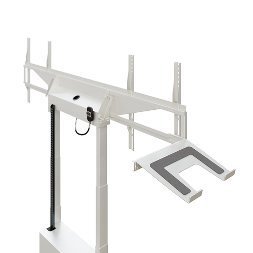 HAGOR Lift für Display - Weiß - Querformat - Höhenverstellbar - 2 Unterstützte(r) Display(s)Bildschirmgröße: 116,8 cm bis 