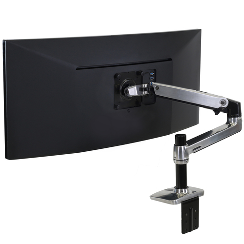 Ergotron LX Series Desk Mount LCD Arm. Höchstgewichtskapazität: 11,3 kg, Maximale Bildschirmgröße: 86,4 cm (34 Zoll), Mini