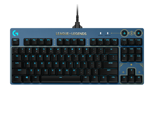 Logitech G 920-010537. Forma do factor do teclado: Sem teclado numérico (80 - 87%). Estilo de teclado: Em frente/linha ret