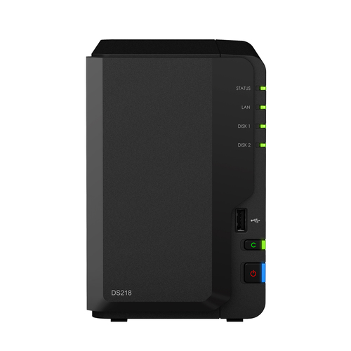 Synology DiskStation DS218. Supported storage drive types: HDD & SSD, Supported storage drive interfaces: Serial ATA, Seri