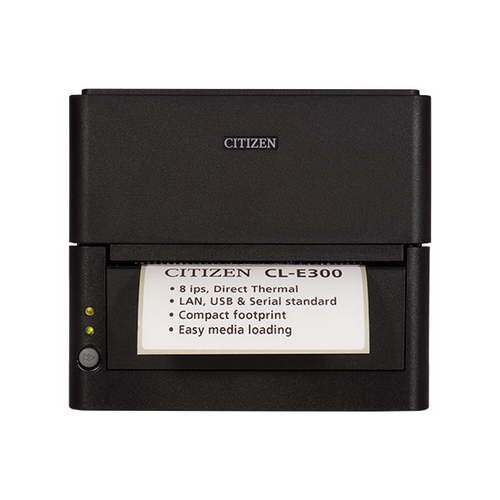 Citizen CL-E300. Tecnologia de impressão: Acionamento térmico direto , Resolução Máxima: 203 x 203 DPI, Velocidade de impr