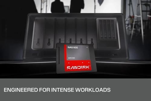 SanDisk NAS 600. Capacidade da drive SSD: 4 TB, Fator de forma SSD: 2.5", Velocidade de leitura: 560 MB/s, Velocidade de e