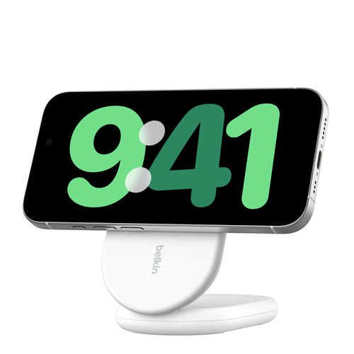 Belkin BoostCharge Induktionsladegerät - Weiß - für Qi2-fähiges Gerät - Magnetisch