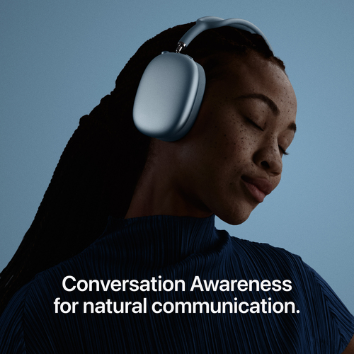 Apple AirPods Max 2 Kabellos Über das Ohr, Kopfbügel Stereo Headset - Starlight - Siri - Binaural - Ohrumschließend - Blue