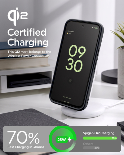 Spigen Nano Pop Case for Google Pixel 11 Pro XL Smartphone - Black Sesame - Wireless Charging Compatible