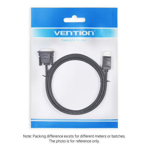 Vention 1 m DisplayPort/DVI Video Cable - Cable for Video Device - Second End: 25-pin DVI Digital - Male - Supports up to1