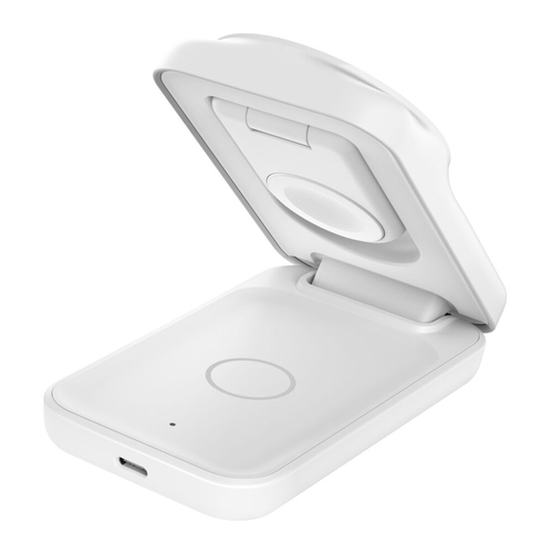 Belkin UltraCharge Induktionsladegerät - Weiß - Faltbar, Magnetisch, Qi2-zertifiziert
