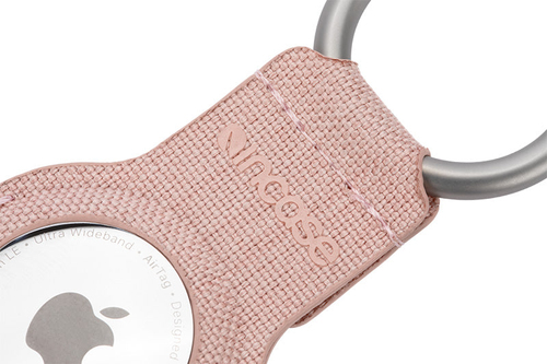 Incase Woolenex AirTag Bestandsverfolgung-Etikettenschieber - 91,4 mm x 40,6 mm x 5,1 mm x - Metall, Polyester - Blush-Ros