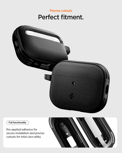 Spigen Vault AirPods Pro 3 Case Matte Black. Product type: Case, Material: Polycarbonate (PC), Thermoplastic polyurethane 