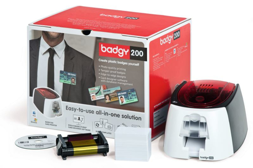 Evolis Badgy200. Tecnologia de impressão: Sublimação de cor/transferência térmica, Resolução Máxima: 260 x 300 DPI, Tipos 