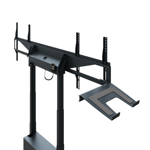 HAGOR Lift für Display, Mini-PC, Kamera, Notebook, A/V-Geräte, Display - Schwarz pulverbeschichtet - Höhenverstellbar - 2 