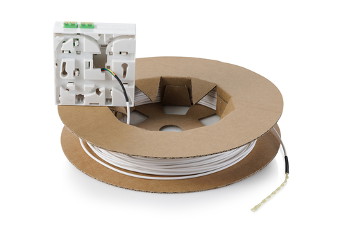 Digitus Fttx installation kit, pre-assembled, 4-fiber, LC/APC connector, length 50 m. Product colour: White, Housing mater