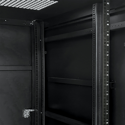 Armoire Rack MCL 12U Fixation Murale Armoire fermée pour Réseau Profondeur de Rail - Noir - Ver, SPCC, Acier Laminé à Froi