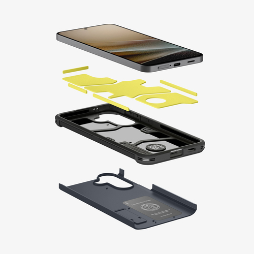 Spigen Tough Armor Case for Samsung Galaxy A57 Smartphone - Metal Slate - Impact Resistant, Shock Absorbing, Anti-scratch,