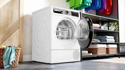 Asciugatrice elettrica Bosch WQG245C0IT Caricamento Frontale Condensatore - Bianco