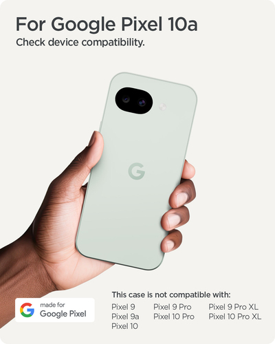 Spigen Ultra Hybrid Pixel 10a Case Crystal Clear. Case type: Cover, Brand compatibility: Google, Compatibility: Pixel 10a,