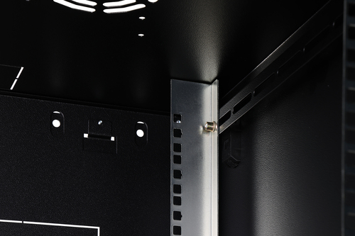 Digitus Dynamic-N 16U Wall Mountable Enclosed Cabinet Rack Cabinet for Networking, Server - Light Grey - Steel, Glass, She