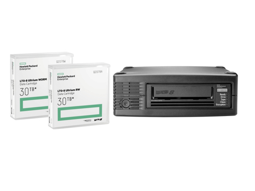 HPE StoreEver LTO-8 Ultrium 30750. Product type: Storage drive, Media type: Tape Cartridge, Interface: Serial Attached SCS
