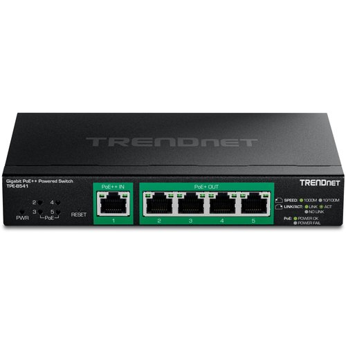 TRENDnet TPE-B541 5 Anschlüsse Verwaltbar Ethernet-Switch - Gigabit-Ethernet - 10/100/1000Base-T - TAA-konform - 2 Unterst