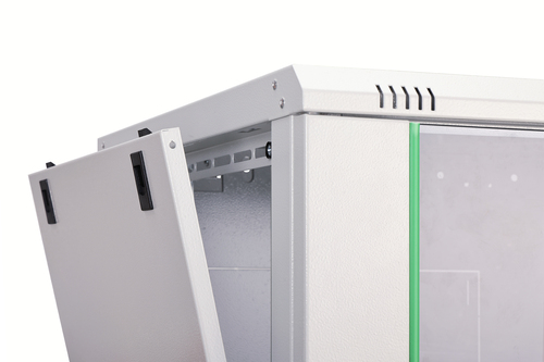 DIGITUS Professional Dynamic Basic DN-19 09U-6/6-EC 9U Wandmontierbar Rackschrank für Server, Patchfeld, LAN-Schalter - 48