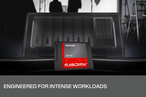 SanDisk NAS 600. Capacidade da drive SSD: 1 TB, Fator de forma SSD: 2.5", Velocidade de leitura: 560 MB/s, Velocidade de e