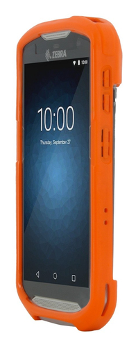MOBILIS PROTECH Robust Tasche Zebra Mobilcomputer - Warn-Orange - Sturzsicher, Stoßfest, Kratzfest, Staubfest, Schlagfest,