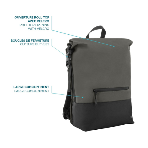 Mobilis 070007. Tipo de mala: Mochila, Tamanho máximo de ecrã: 40,6 cm (16"), Pega para transporte, Faixa para ombro, Cor 