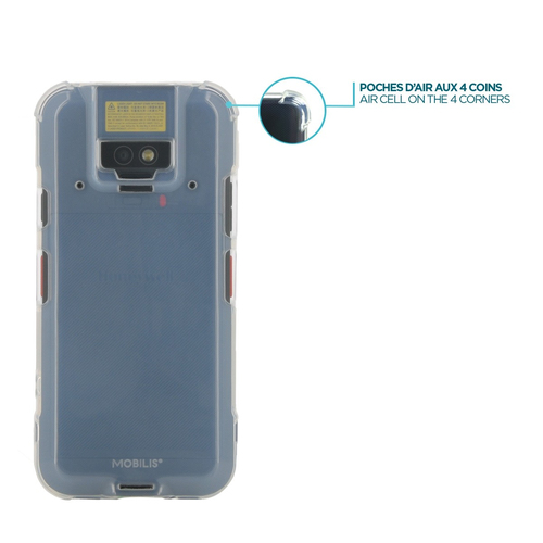 Mobilis 057046. Case type: Cover, Product colour: Transparent, Brand compatibility: Honeywell. Weight: 26 g. Package type:
