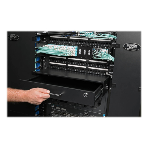 Tripp Lite SRDRAWER2U SmartRack 2U Locking Rack-Mount Storage Drawer. Type: Rack cabinet, Housing material: Steel, Product