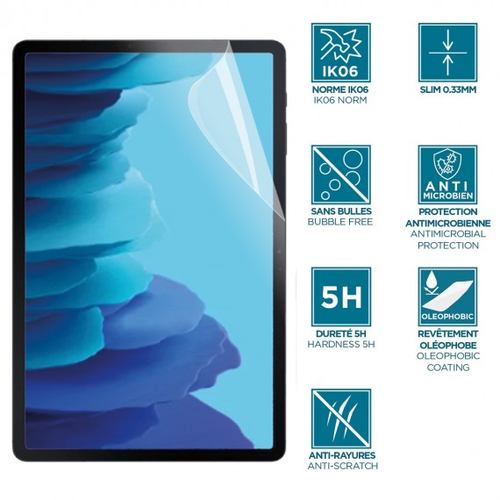 MOBILIS 5H Displayschutz für Galaxy Tab A9+ - Transparent, Glasklar - für 27,9 cm (11 Zoll) LCD Tablet - Antimikrobiell - 