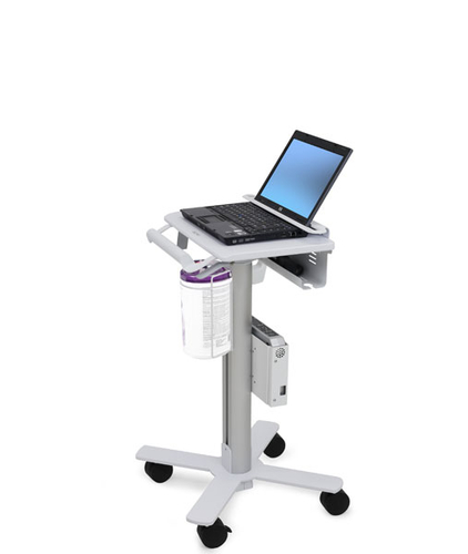 Ergotron StyleView Laptop Cart, SV10. Product colour: Aluminium, White, Recommended usage: Laptop, Type: Multimedia cart. 