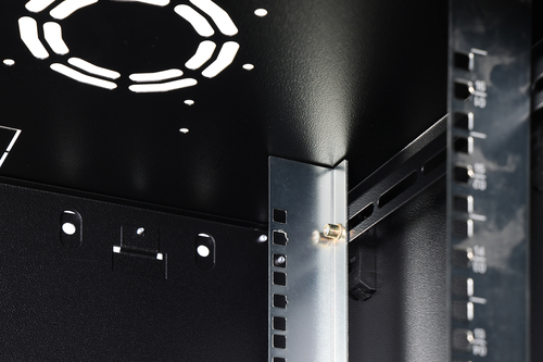 Digitus Dynamic-N 16U Wall Mountable Enclosed Cabinet Rack Cabinet for Networking, Server - Light Grey - Steel, Glass, She