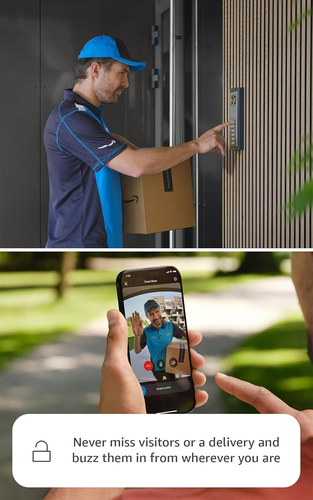 Amazon Ring Intercom Video. Product colour: White. Wi-Fi standards: Wi-Fi 6 (802.11ax). Battery type: Built-in battery. Wi