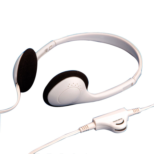 Value Kabel Kopfbügel Design - Binaural - Stereo Kopfhörer - Hellgrau - 20 Hz - 20 kHz Frequenzgang - 32 Ohm Impedanz - Mi