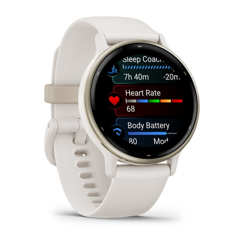 Garmin vívoactive 5 Smartwatch - Avorio, Oro Colore del Case - Avorio Colore cinturino - Alluminio Materiale della struttu