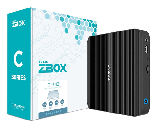 Zotac ZBOX edge CI343. Gehäusetyp: Desktop, Produkttyp: Mini-PC Barebone. Unterstützte Arbeitsspeicher: DDR5-SDRAM, Anzahl