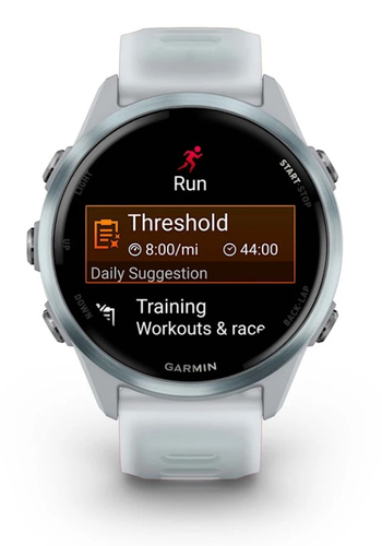 Garmin Forerunner 570 Smart Watch - 42 mm Case Height - Cloud, Blue Body Color - Aluminium Body Material - Speaker, Phone,