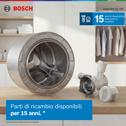 Lavatrice Bosch WUU28T29II Caricamento Frontale 9 kg - Bianco - Funzione vapore - 1400 Velocità centrifuga (rpm)