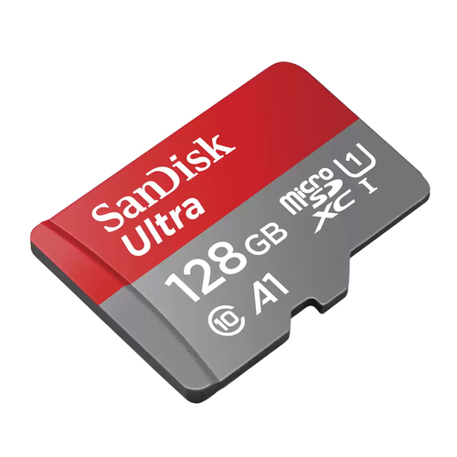SanDisk Ultra. Capacidade: 128 GB, Tipo de flash card: MicroSDXC, Classe de memória flash: Classe 10, Tipo de memória inte