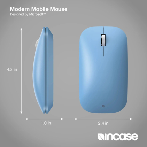 Incase Designed by Microsoft Modern Mobile Mouse. Formfaktor: Beidhändig. Bewegungerfassungs Technologie: BlueTrack, Gerät