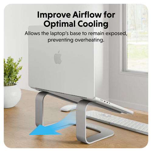 Hyper HyperSpace HS1110GYGL Notebook Stand - Up to 40.6 cm (16") Screen Support - 15 cm Height x 27.4 cm Width x 20.6 cm D