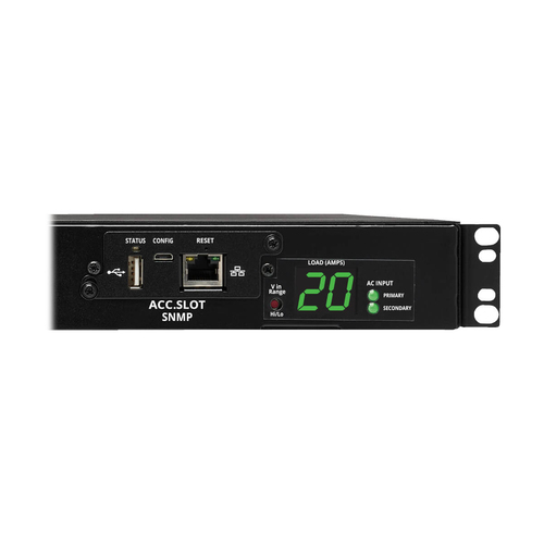 Eaton Tripp Lite PDUMH20HVATNET 3.8kW Single-Phase Switched Automatic Transfer Switch PDU