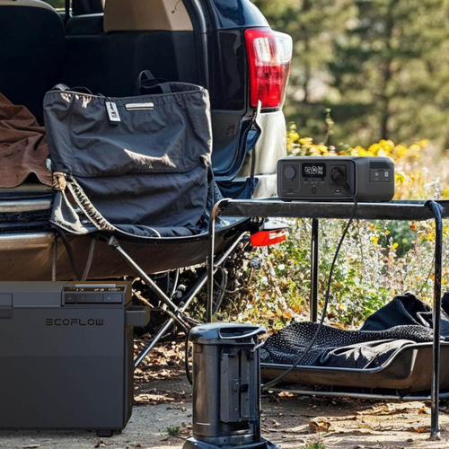 EcoFlow RIVER 3 UPS. Battery technology: Lithium Iron Phosphate (LiFePO4), Charging source: AC, Cigar lighter, Solar, Batt